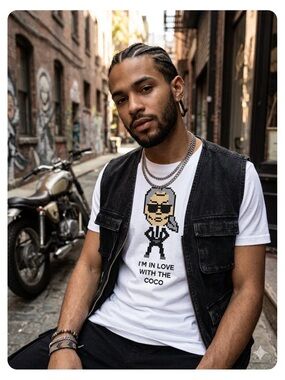 Mostly Heard Rarely Seen 8-Bit Graphic 'I'm in Love with the Coco' Men's T-Shirt